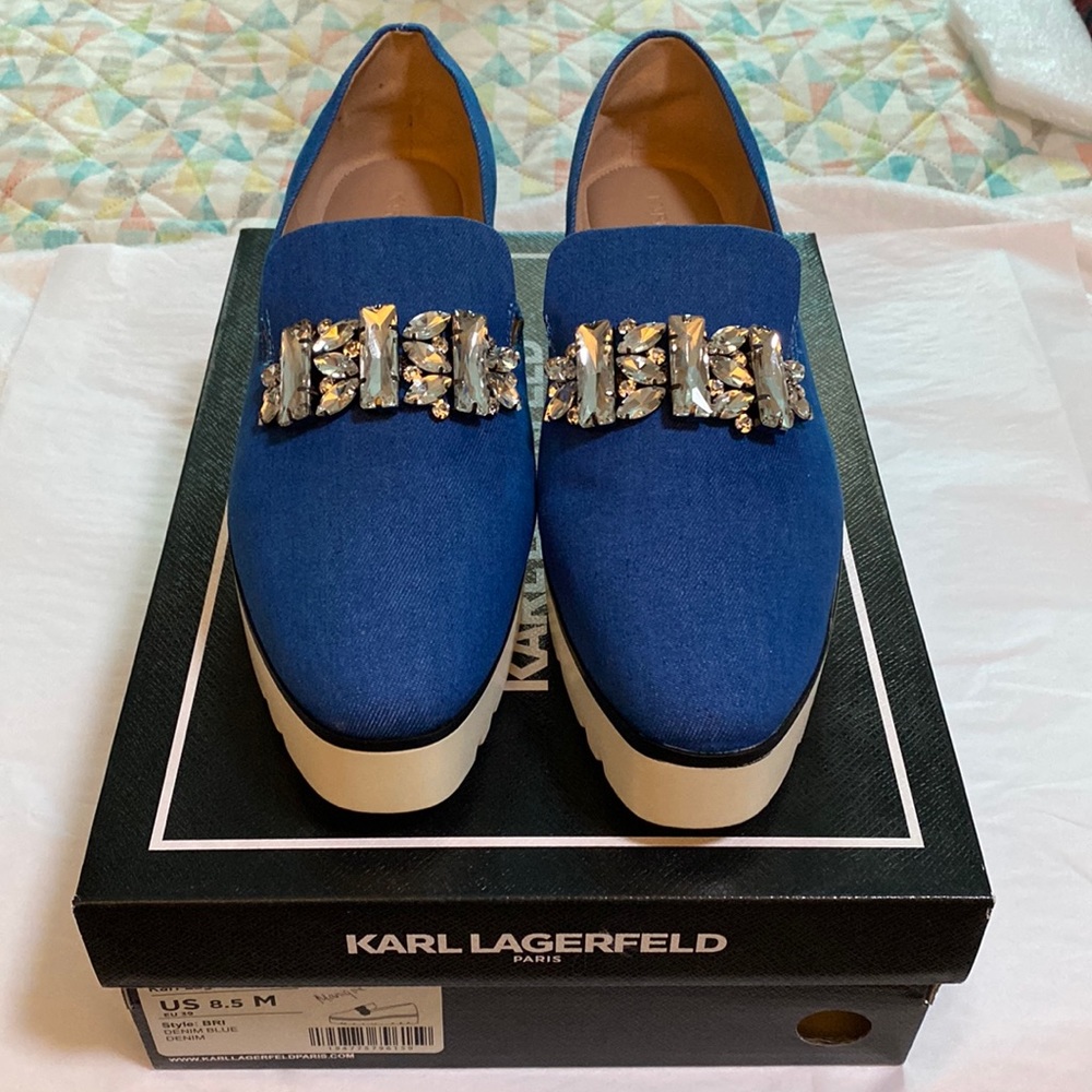 NIB Karl Lagerfeld slip on shoes